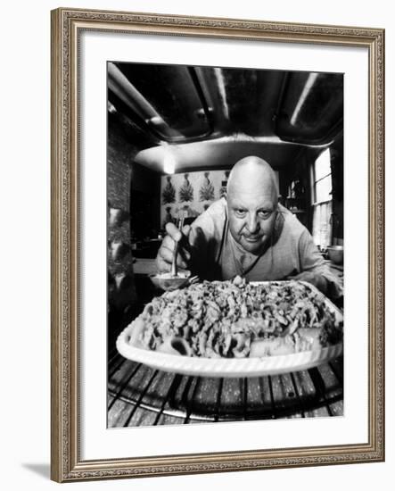 James Beard, Author of 12 Cookbooks, Preparing a Casserole-Yale Joel-Framed Premium Photographic Print