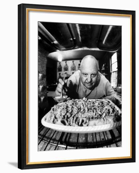 James Beard, Author of 12 Cookbooks, Preparing a Casserole-Yale Joel-Framed Premium Photographic Print