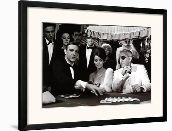 James Bond at the Casino, Thunderball-null-Framed Art Print