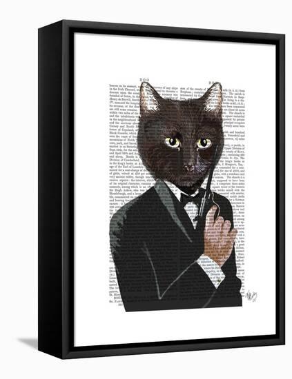 James Bond Cat-Fab Funky-Framed Stretched Canvas