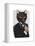 James Bond Cat-Fab Funky-Framed Stretched Canvas