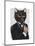 James Bond Cat-Fab Funky-Mounted Art Print