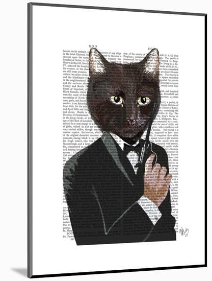 James Bond Cat-Fab Funky-Mounted Art Print