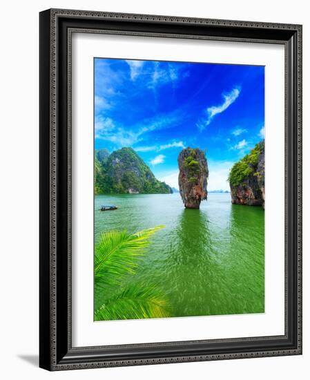 James Bond Island Thailand Travel Destination. Phang Nga Bay Archipelago-SergWSQ-Framed Photographic Print