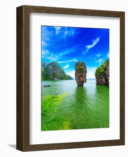 James Bond Island Thailand Travel Destination. Phang Nga Bay Archipelago-SergWSQ-Framed Photographic Print