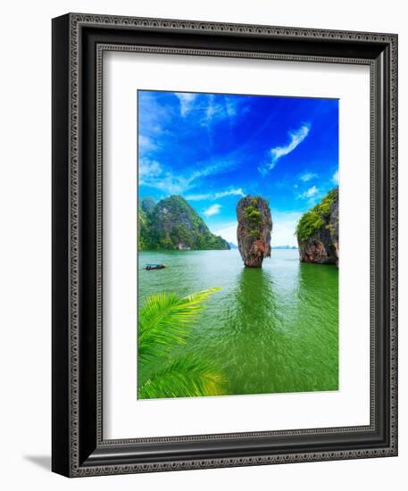 James Bond Island Thailand Travel Destination. Phang Nga Bay Archipelago-SergWSQ-Framed Photographic Print