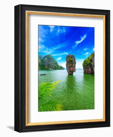 James Bond Island Thailand Travel Destination. Phang Nga Bay Archipelago-SergWSQ-Framed Photographic Print