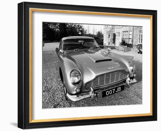 James Bond's Aston Martin DB5, Used in the Film Goldfinger-null-Framed Photographic Print