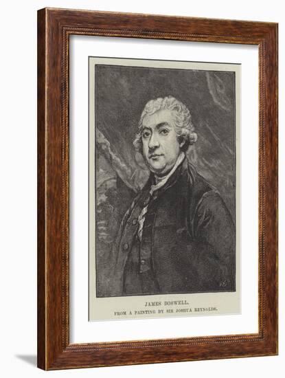 James Boswell-Sir Joshua Reynolds-Framed Giclee Print