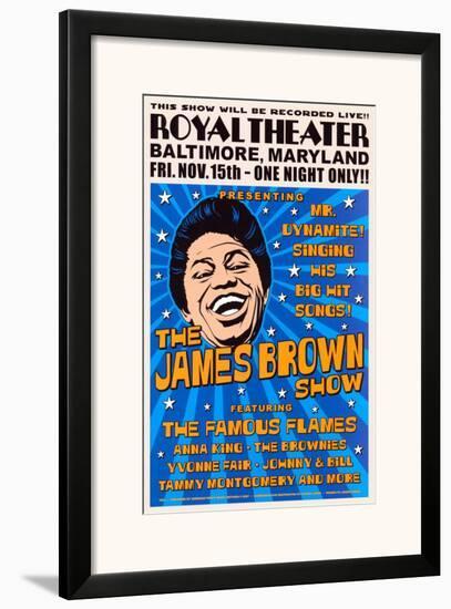 James Brown, Baltimore, 1963-null-Framed Art Print