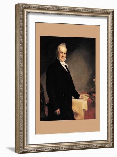 James Buchanan-George Peter Alexander Healy-Framed Art Print