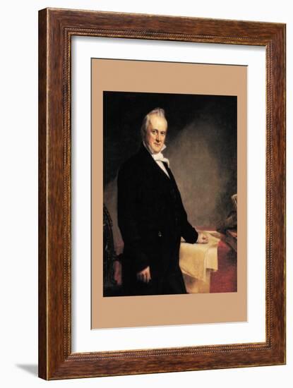 James Buchanan-George Peter Alexander Healy-Framed Art Print