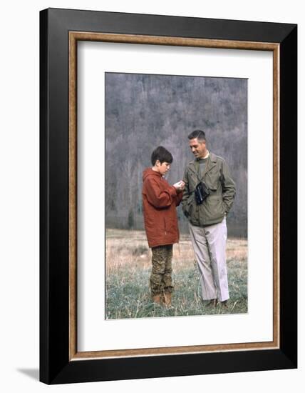 James Buckley and His Son Billy Bird Watching, Sharon, Connecticut, 1970-Alfred Eisenstaedt-Framed Photographic Print