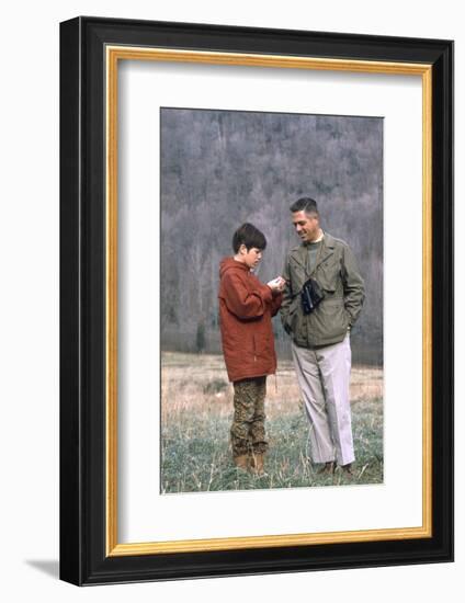 James Buckley and His Son Billy Bird Watching, Sharon, Connecticut, 1970-Alfred Eisenstaedt-Framed Photographic Print