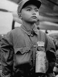 Puppeteer Bil Baird playing with a monkey, March 1962.-James Burke-Mounted Premium Photographic Print