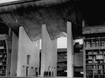 Entrance to Punjab High Court Building, Designed by Le Corbusier, in the New Capital City of Punjab-James Burke-Photographic Print