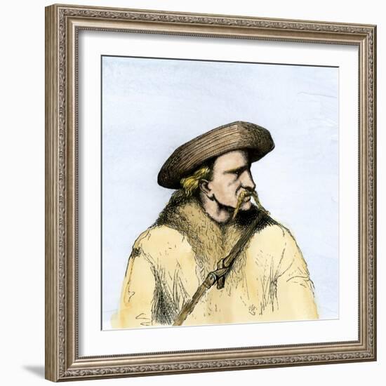 James Butler Hickok, Better Known as Wild Bill Hickok-null-Framed Giclee Print