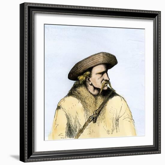 James Butler Hickok, Better Known as Wild Bill Hickok-null-Framed Giclee Print