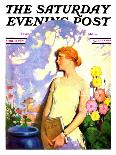 "Tennis Couple," Saturday Evening Post Cover, June 21, 1930-James C. McKell-Premier Image Canvas