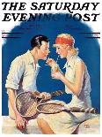 "Tennis Couple," Saturday Evening Post Cover, June 21, 1930-James C. McKell-Premier Image Canvas