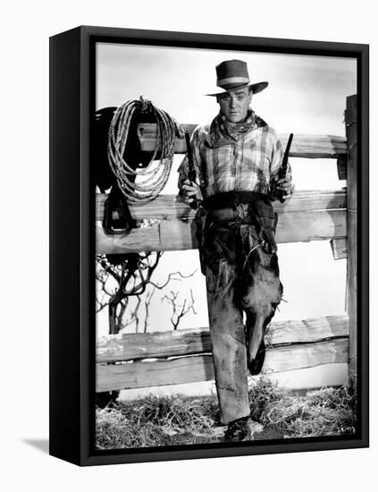 James Cagney. "The Oklahoma Kid" 1939, Directed by Lloyd Bacon-null-Framed Premier Image Canvas