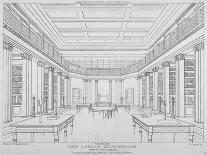 Interior View of the Library in the London Institution, Finsbury Circus, City of London, 1824-James Carter-Giclee Print