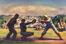 Baseball Game, 1947-James Chapin-Framed Giclee Print