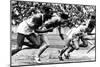 James Cleveland "Jesse" Owens, American Athlete at Departure of 100M Race at Olympic Games in 1936-null-Mounted Photo