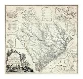 Map of Crossings on Saint Lawrence River Near Quebec-James Cook-Mounted Giclee Print