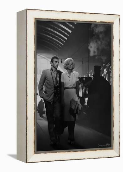 James Dean and Marilyn at the Station-Chris Consani-Framed Stretched Canvas