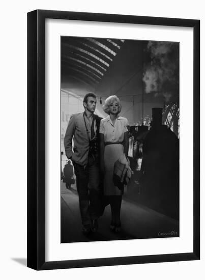 James Dean and Marilyn at the Station-Chris Consani-Framed Premium Giclee Print