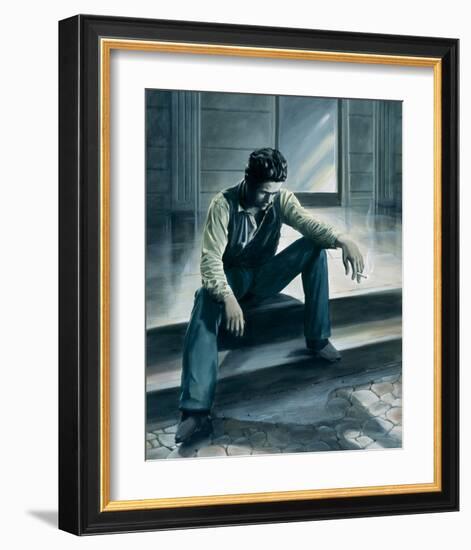 James Dean - Rebel-Renate Holzner-Framed Art Print