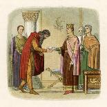 Edward I Threatens Roger-James Doyle-Art Print