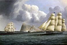 American Frigates Off Gibraltar-James E. Buttersworth-Giclee Print