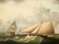 A Schooner in Heavy Sea-James E. Buttersworth-Giclee Print