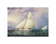 Yacht Race in New York Harbor-James^ E Buttersworth-Mounted Giclee Print