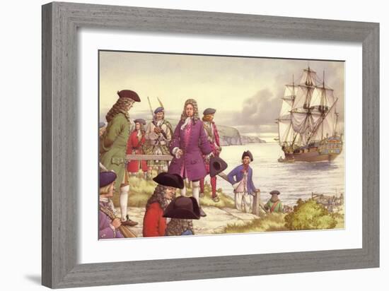 James Edward Stuart, the Old Pretender, Departs for France from Scotland-Pat Nicolle-Framed Giclee Print