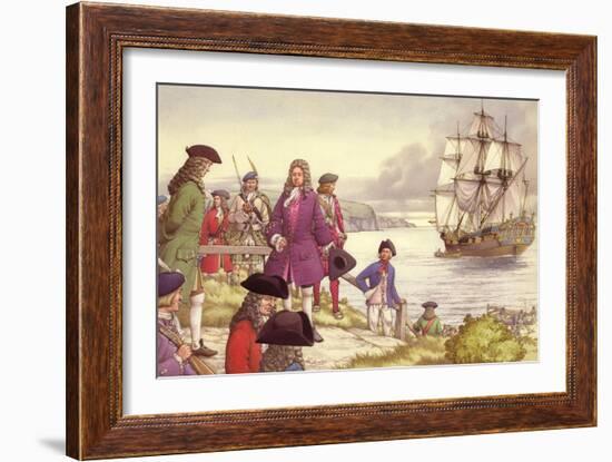 James Edward Stuart, the Old Pretender, Departs for France from Scotland-Pat Nicolle-Framed Giclee Print