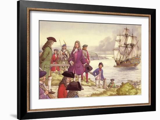 James Edward Stuart, the Old Pretender, Departs for France from Scotland-Pat Nicolle-Framed Giclee Print