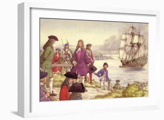 James Edward Stuart, the Old Pretender, Departs for France from Scotland-Pat Nicolle-Framed Giclee Print