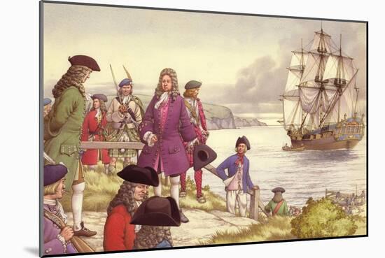 James Edward Stuart, the Old Pretender, Departs for France from Scotland-Pat Nicolle-Mounted Giclee Print