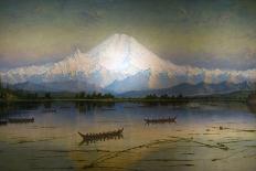 Sunset Glow Mt. Rainier-James Everett Stuart-Premier Image Canvas