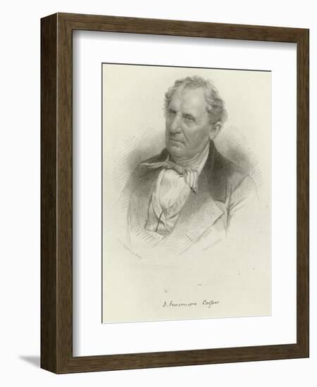 James Fenimore Cooper-Mathew Brady-Framed Giclee Print