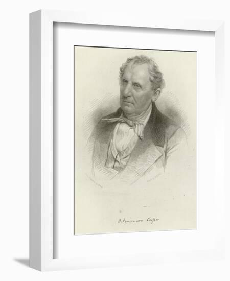 James Fenimore Cooper-Mathew Brady-Framed Giclee Print