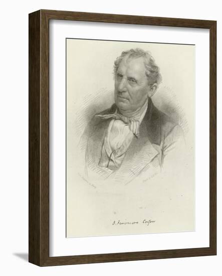 James Fenimore Cooper-Mathew Brady-Framed Giclee Print