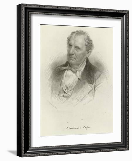 James Fenimore Cooper-Mathew Brady-Framed Giclee Print