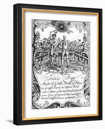 James Figg - advertisment by William Hogarth, c 1729/30-William Hogarth-Framed Giclee Print