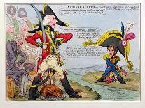 The Plumb-Pudding in Danger, or State Epicures Taking Un Petit Souper-James Gillray-Giclee Print