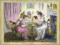 The Plumb-Pudding in Danger, or State Epicures Taking Un Petit Souper-James Gillray-Giclee Print