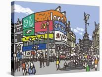 Piccadilly Circus-James Hobbs-Framed Giclee Print